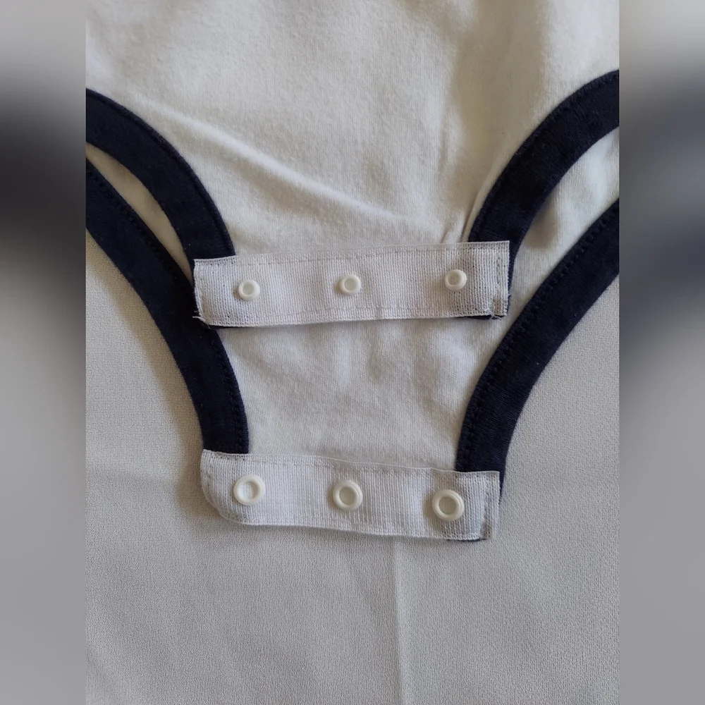 Nike Baseball Baby One Piece Bodysuit Top 6M 9M Boys White Navy